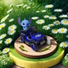 Blue cartoon water-spraying off-road vehicle toy, children's educational electric remote control car, children's toy Specification image